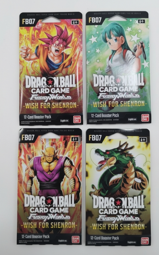 DRAGON BALL Card Game BUSTINA PAPER SLEEVE FB-07 WISH FOR SHENRON -ARTWORK RANDOM