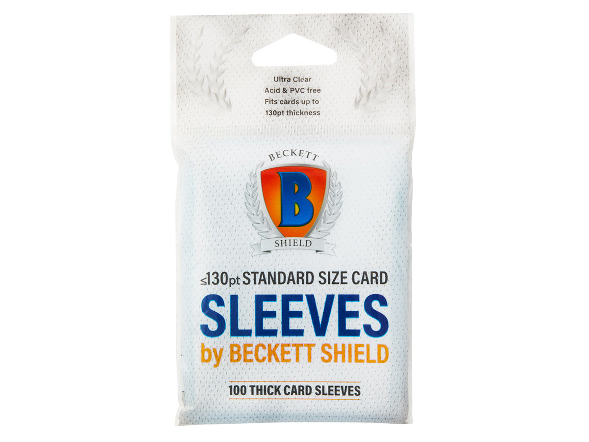 Beckett Shield - Standard Thick Soft Sleeves (100 sleeves) 130 pt